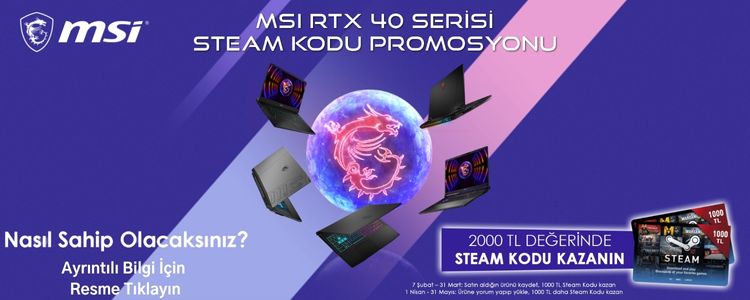 MSI RTX 40 Kampanyası