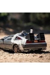 Back to the Future 3 Geleceğe Dönüş 3 Model Araba Metal 1:24 Açılır Kapılar LED Işık, 20 cm - Thumbnail