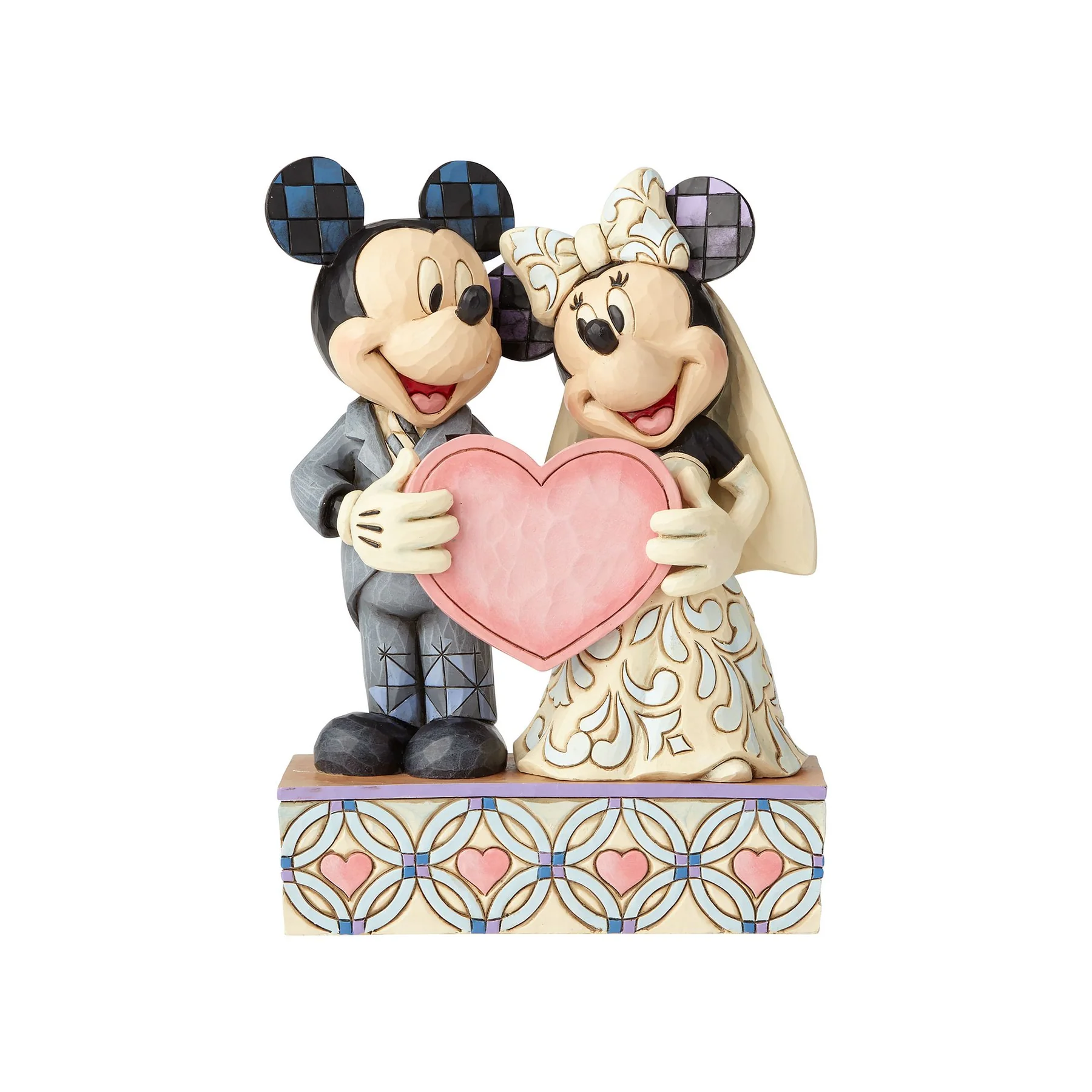 Disney İki Ruh Tek Kalp Mickey ve Minnie Mouse Figür - Thumbnail