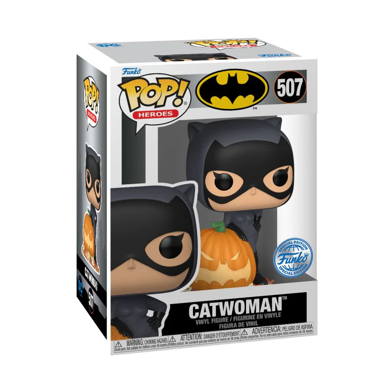 Funko Pop Figür Heroes DC Batman Catwoman with Pumpkin Special Edition - Thumbnail