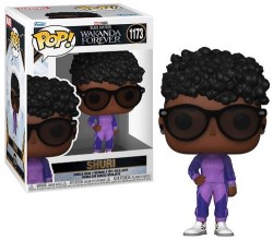 FUNKO POP FIGURE MARVEL BLACK PANTHER WAKANDA FOREVER SHURI WITH PURPLE SUIT - Thumbnail