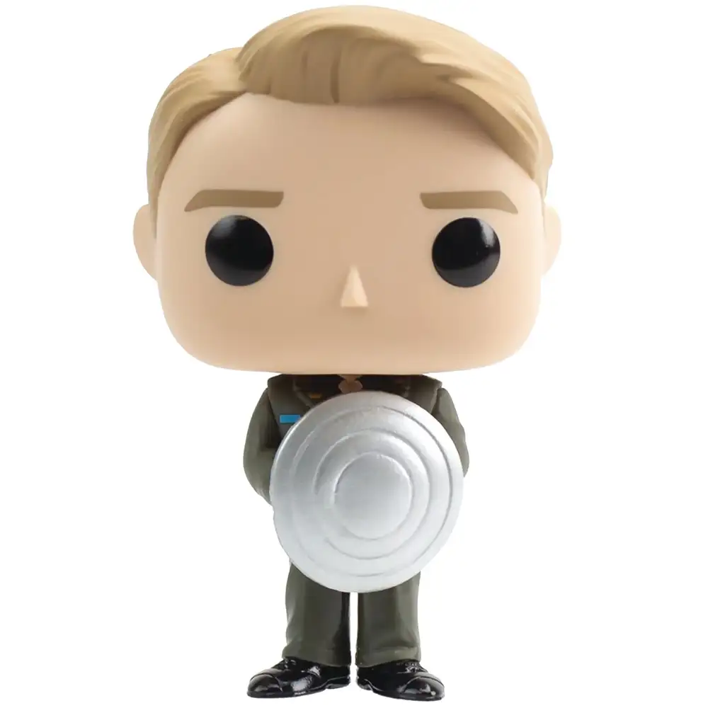 Funko Pop Figure Marvel Captain America The First Avenger Captain with Prototype Shield - Thumbnail