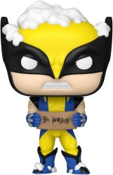 FUNKO POP FIGURE MARVEL HOLIDAY WOLVERINE WITH SIGN - Thumbnail