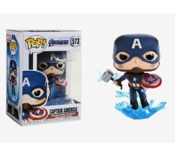 Funko Pop Marvel Avengers Endgame Captain America with Broken Shield - Thumbnail