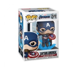 Funko Pop Marvel Avengers Endgame Captain America with Broken Shield - Thumbnail