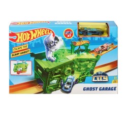 Hot Wheels Fold Out Play Set Ghost Garage - Thumbnail