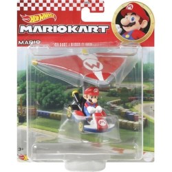 Hot Wheels Mario Kart Mario Standard Kart and Super Glider - Thumbnail