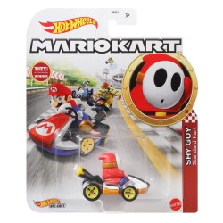 Hot Wheels Mario Kart Shy Guy Standard Kart - Thumbnail