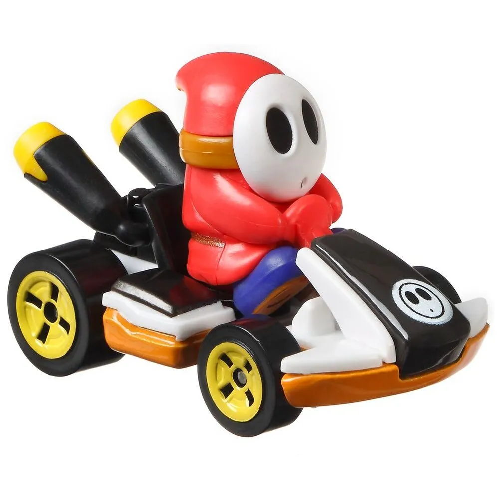 Hot Wheels Mario Kart Shy Guy Standard Kart - Thumbnail