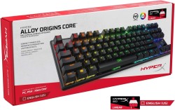 HyperX Alloy Origins 65 Mekanik Kablolu Oyun Klavyesi İngilizce Siyah - Thumbnail