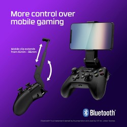 HyperX Clutch Bluetooth ve 2.4 Ghz Kablosuz Cıkarılabilir Telefon Klipsli Oyun Kumandası - Thumbnail