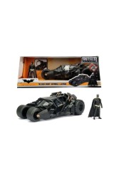 Jada Toys Batman The Dark Knight Die Cast Batmobile Metal Araç ve Batman Figür 1:24 - Thumbnail