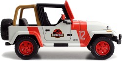 Jurassic World Lisanslı, 1992 Jeep Wrangler 1:24 Ölçek Die Cast Metal Araç, 19 cm - Thumbnail