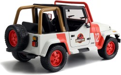 Jurassic World Lisanslı, 1992 Jeep Wrangler 1:24 Ölçek Die Cast Metal Araç, 19 cm - Thumbnail