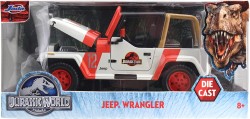 Jurassic World Lisanslı, 1992 Jeep Wrangler 1:24 Ölçek Die Cast Metal Araç, 19 cm - Thumbnail