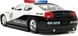 Fast&Furious 2006 Dodge Charger Police 1:24 Ölçek Die-Cast - Thumbnail