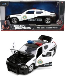 Fast&Furious 2006 Dodge Charger Police 1:24 Ölçek Die-Cast - Thumbnail