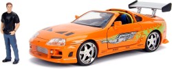 Jada Toys Fast & Furious 1995 Toyota Supra Die Cast Metal Araç 1:24 ve Brian O'Conner Figürlü - Thumbnail