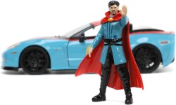 Marvel Doctor Strange Chevy Corvette 1:24 Ölçek Die-Cast Araç, Lisanslı Figürlü - Thumbnail