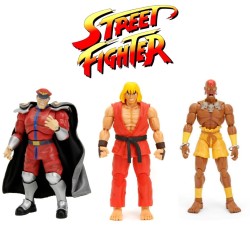 Jada Toys Street Fighter II Dhalsim M Bison Ken 15 cm Aksiyon Figür Seti - Thumbnail