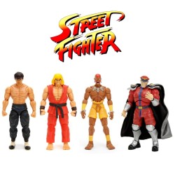 Jada Toys Street Fighter II Dhalsim M Bison Ken Fei Long 15 cm Aksiyon Figür Seti - Thumbnail