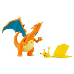 JAZWARES POKEMON ELEKTRONIK INTERAKTIF FIGUR PIKACHU VE CHARIZARD - Thumbnail