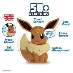 JAZWARES POKEMON ELEKTRONIK INTERAKTIF FIGUR EEVEE - Thumbnail