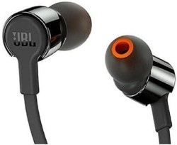 JBL T210 Siyah Kablolu Mikrofonlu Kulak İçi Kulaklık Siyah - Thumbnail