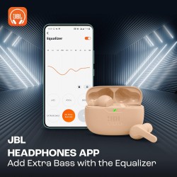 JBL Wave Beam Kablosuz Bluetooth Kulaklık Bej - Thumbnail