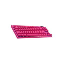 Logitech G Pro X Lightspeed Kablosuz Tactile İngilizce Q Magenta Oyuncu Klavyesi - 920-012159 - Thumbnail