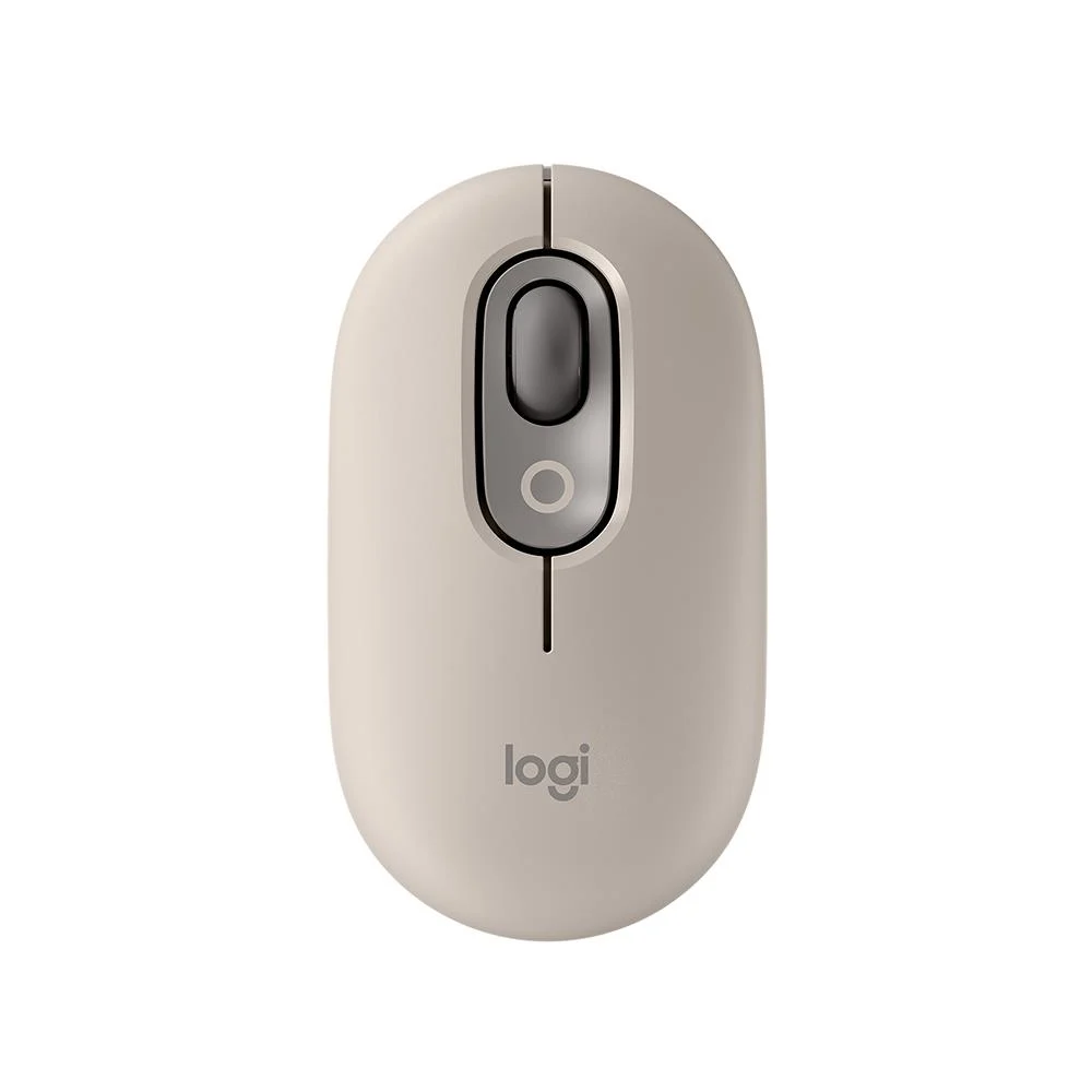 Logitech Pop Emoji 910-006651 Mist&sand Bej Optik Kablosuz Mouse - Thumbnail