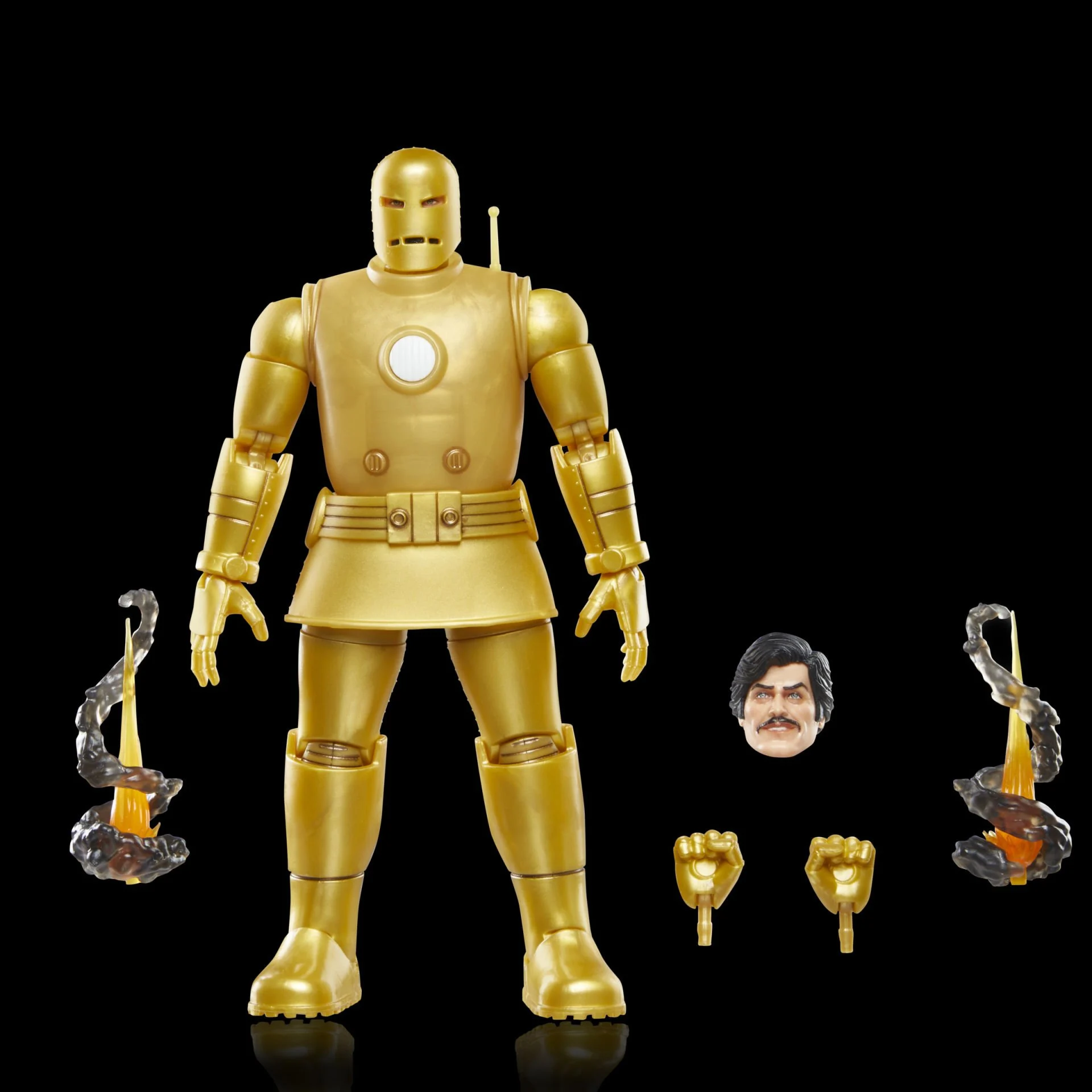 Marvel Legends Iron Man Model 01 Gold Retro Comics Action Figür - Thumbnail