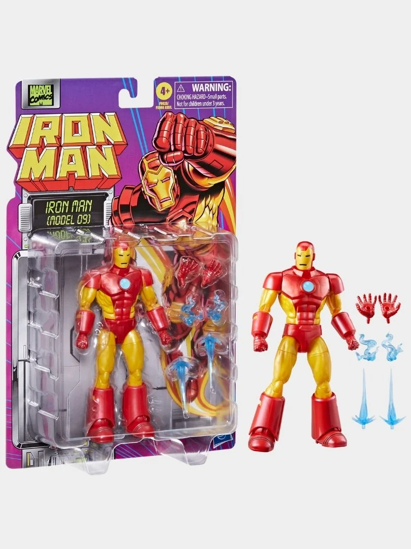 Marvel Legends Iron Man Model 09 Retro Comics Action Figür - Thumbnail