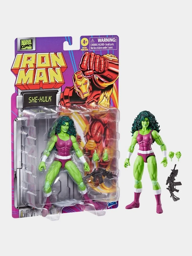 Marvel Legends She Hulk Retro Comic Action Figür - Thumbnail