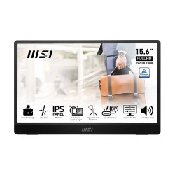 MSI 15.6 PRO MP161 E2U 1920x1080 (FHD) 16:9 FLAT IPS 60HZ 4MS ADAPTIVE-SYNC PORTATIF MONITOR - Thumbnail