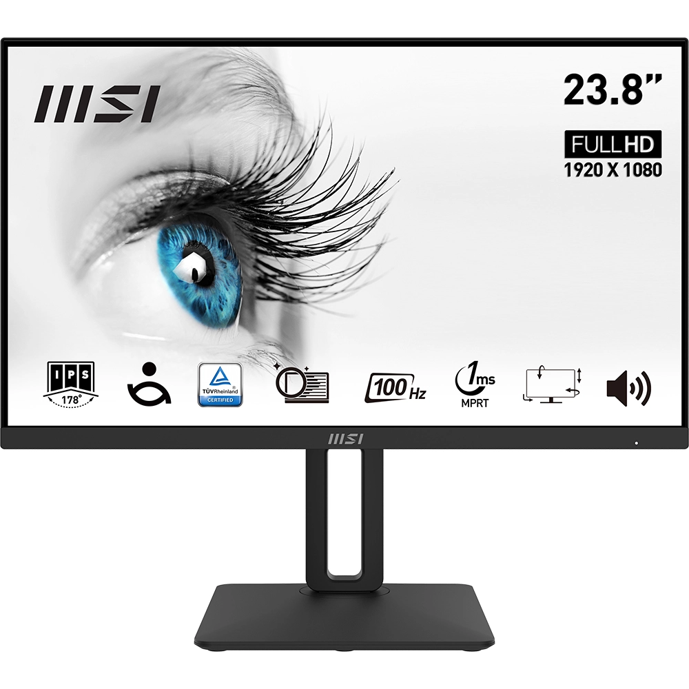 MSI 23.8 PRO MP242AP 1920x1080 (FHD) FLAT VA 100HZ 1MS ANTI-GLARE MONITOR - Thumbnail