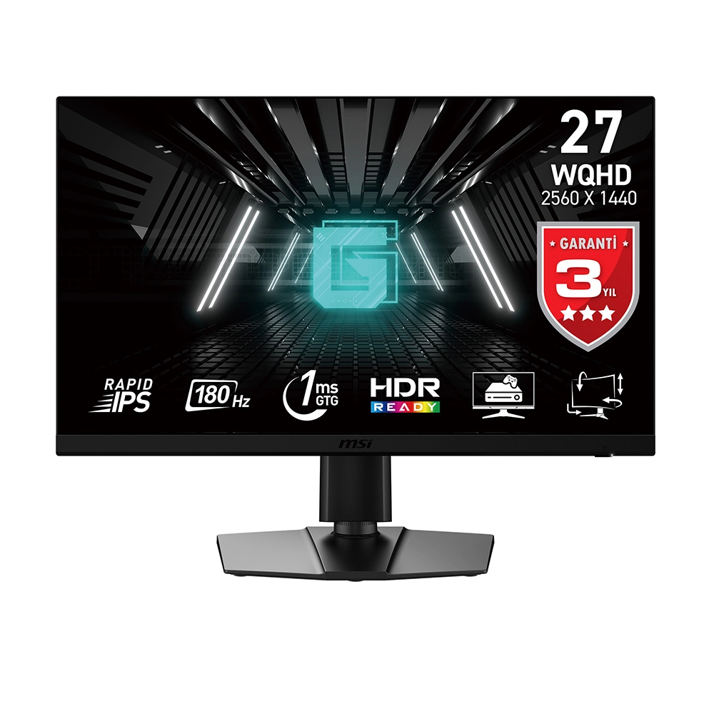 MSI 27 G272QPF E2 2560x1440 (WQHD) 16:9 FLAT RAPID IPS 180HZ 1MS ADAPTIVE-SYNC PIVOT GAMING MONITOR - Thumbnail