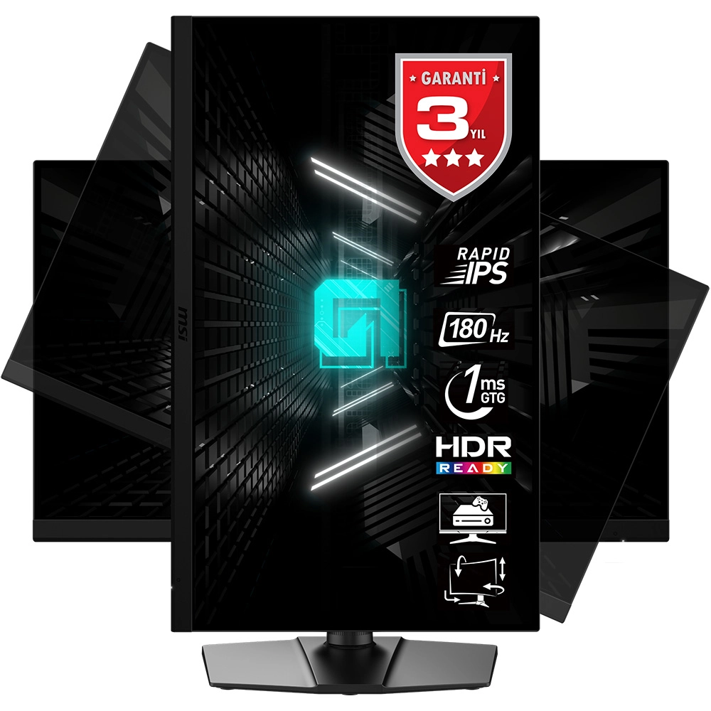 MSI 27 G272QPF E2 2560x1440 (WQHD) 16:9 FLAT RAPID IPS 180HZ 1MS ADAPTIVE-SYNC PIVOT GAMING MONITOR - Thumbnail