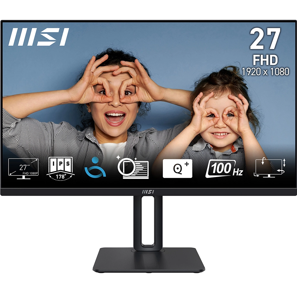 MSI 27 PRO MP275P 1920x1080 (FHD) 16:9 FLAT IPS 100HZ 1MS ADAPTIVE-SYNC MONITOR - Thumbnail