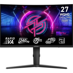 MSI 27 MPG 275CQRXF RAPID VA 2560x1440 (WQHD) 16:9 CURVE 1500R RAPID 240HZ 0.5MS FREESYNC PREMIUM PRO GAMING MONITOR - Thumbnail