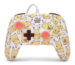 PowerA Nintendo Switch Enhanced Kablolu Oyun Kumandası Pikachu Electric Type Pattern - Thumbnail