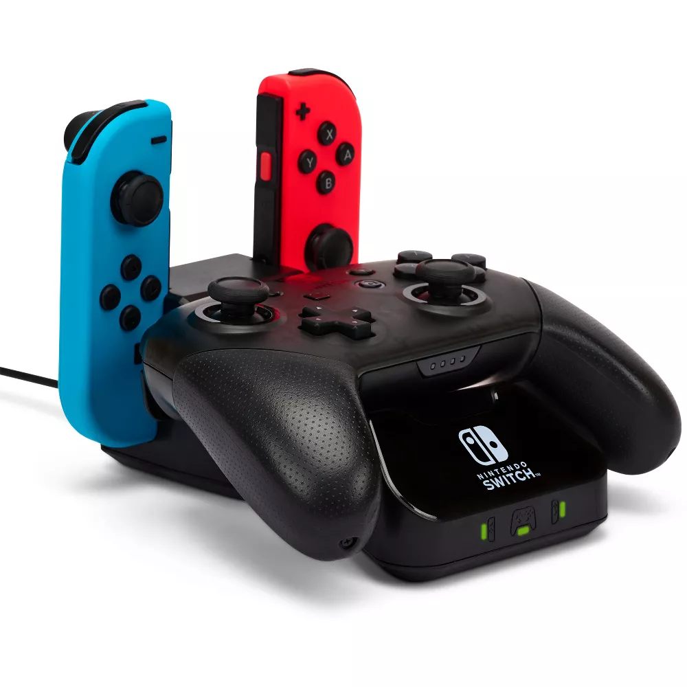 Nintendo Switch Pro Controller Joycon Şarj İstasyonu Dock Lisanslı - Thumbnail