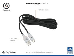 PlayStation 5 PowerA USB-C Kablo 3 Metre - Thumbnail