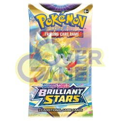 Pokemon Trading Card Game Sword and Shield Brilliant Stars Booster Pack - Thumbnail