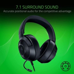 Razer Kraken X Lite 7.1 Kablolu Oyuncu Kulaklığı - Thumbnail