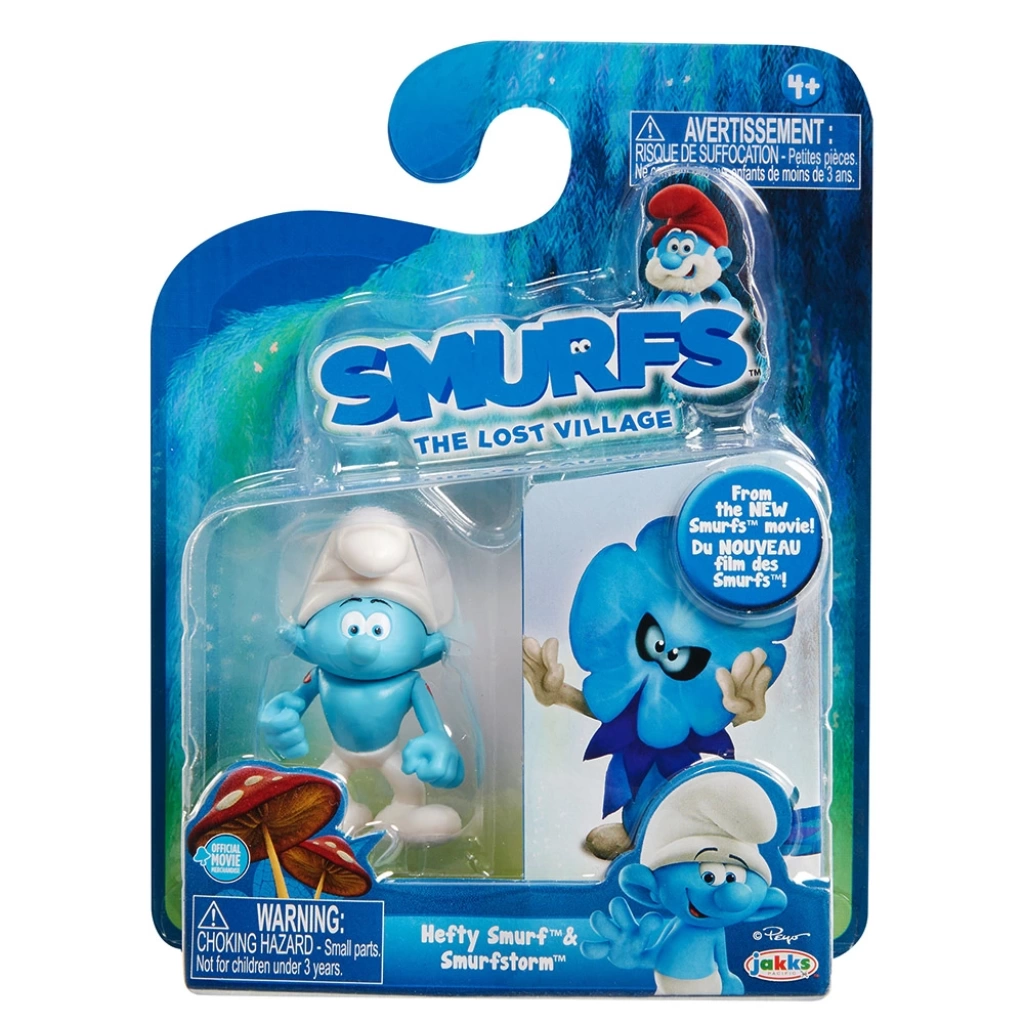 Smurfs 2li Figür Seti Güçlü Şirin ve Smurfstorm - Thumbnail