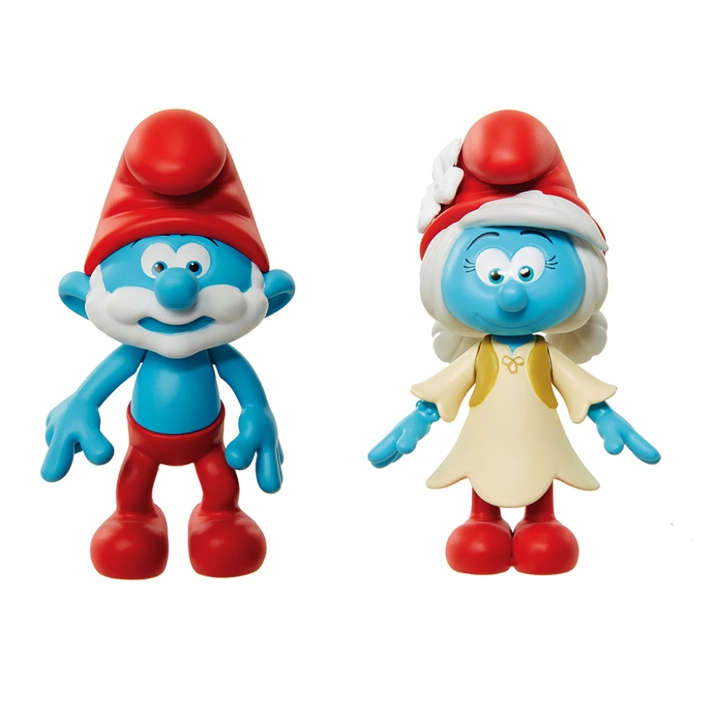 Smurfs 2li Figür Seti Şirin Baba ve Smurvillow - Thumbnail