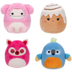 Squishmallows Micromallows 4lü Peluş Paket Brina Bigfoot - Thumbnail