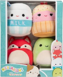 Squishmallows Micromallows 4lü Peluş Paket Melly the Milk - Thumbnail