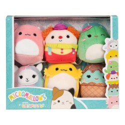 Squishmallows Micromallows 6lı Peluş Paket Archie the Axolotl - Thumbnail